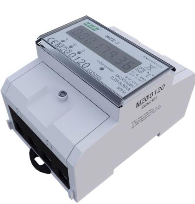 Трифазний лічильник електроенергії F&F WZE-3