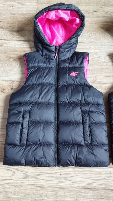 2 kamizelki dla bliźniaczek 4F 152cm jak nowe
