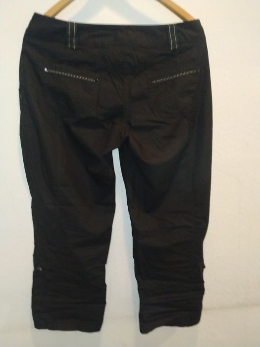 Spodnie rybaczki damskie 40 bawełna