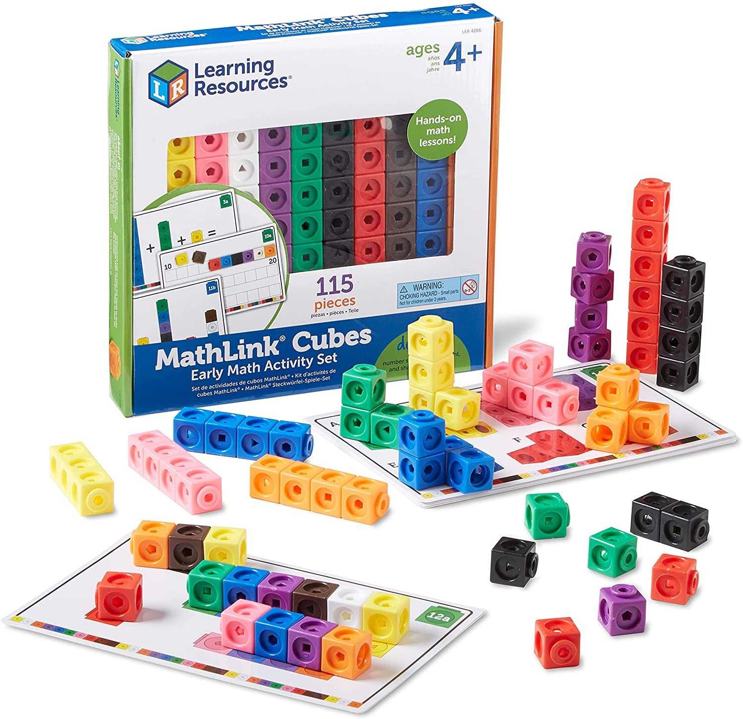 Learning Resources Развивающий игровой набор конструктор кубики 115 шт