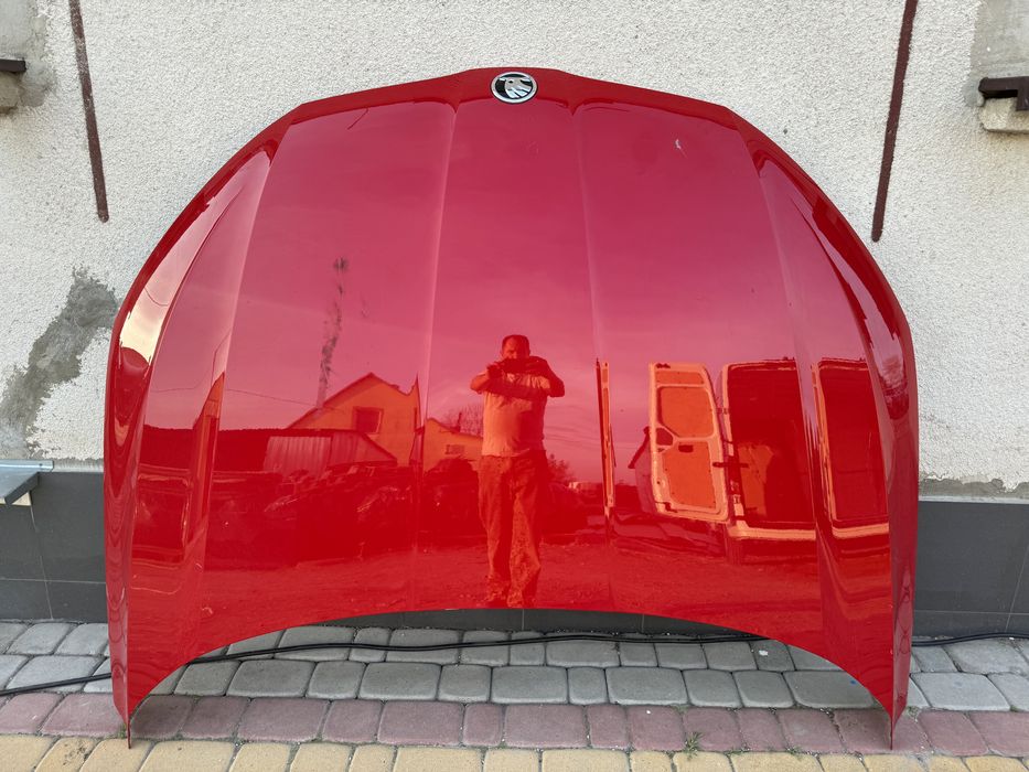 Капот шкода октавия а8 skoda octavia a8 красный оригинал