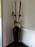 Jarrão preto com 90cm de altura