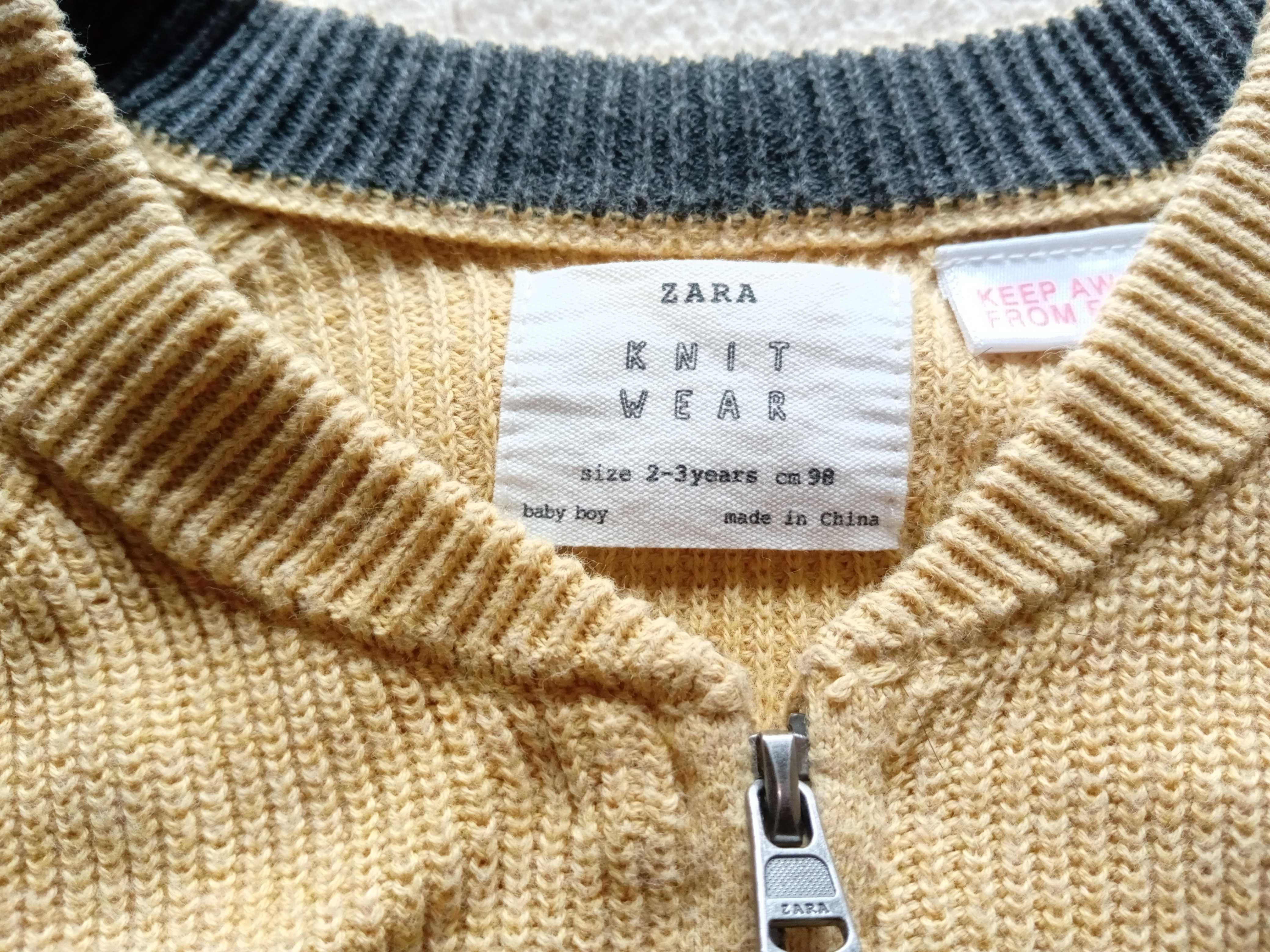 Conjunto de 2 Casacos Zara Malha 2/3 Anos - Confortáveis e Como Novos!