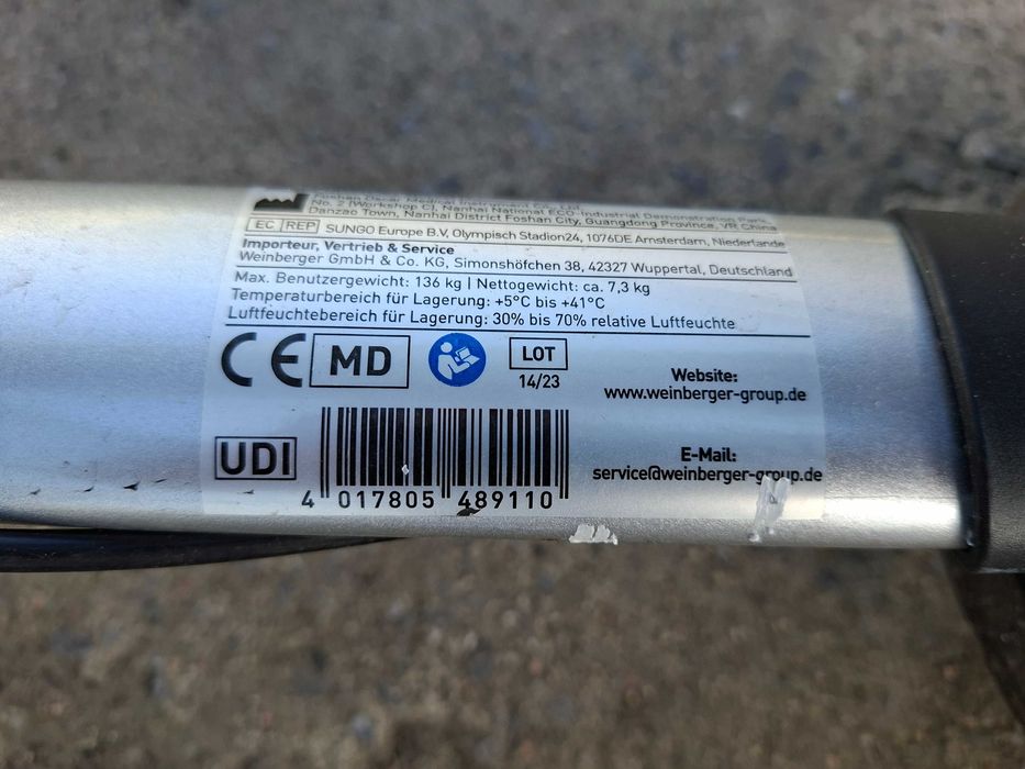 Balkonik na kółkach składany Weinberger