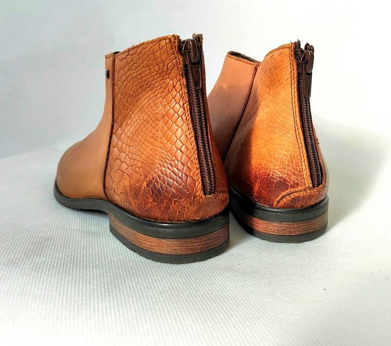 Черевики сапожки Челсі lasocki шкіра коричневі