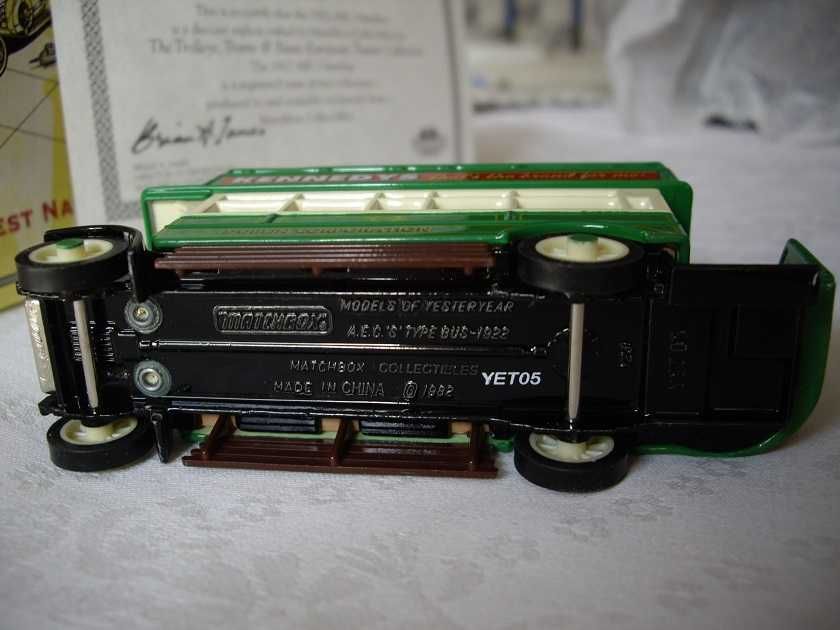 Matchbox Yesteryear AEC OMNIBUS 1922r. Unikat !!!