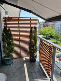 Nowoczesna pergola kratka taras balkon drabinka zabudowa