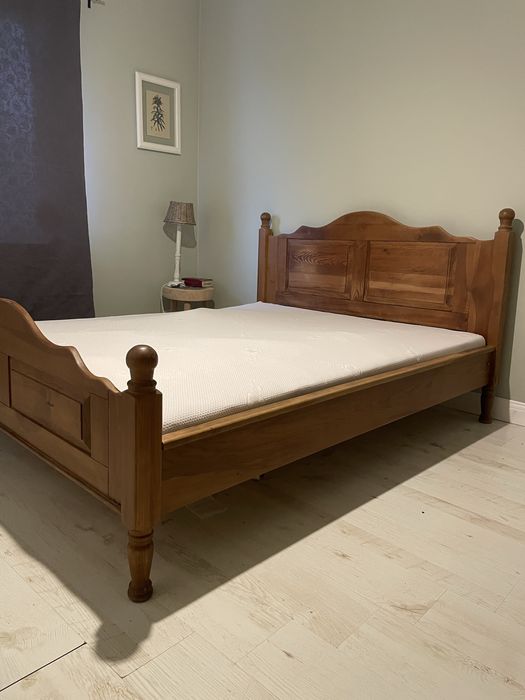 Łózko podwójne , 160 , lite drewno