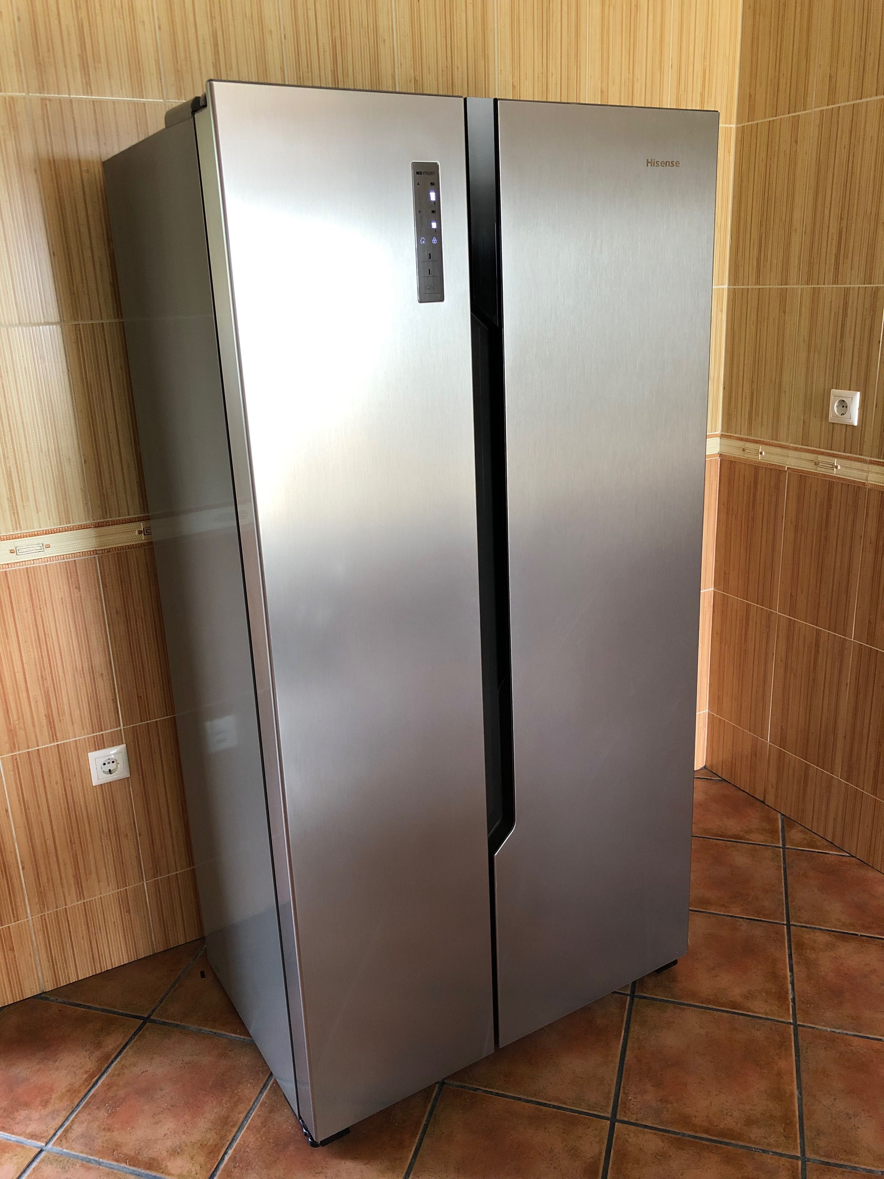 Frigorífico americano inox Hisense Side by Side COMO NOVO Com garantia