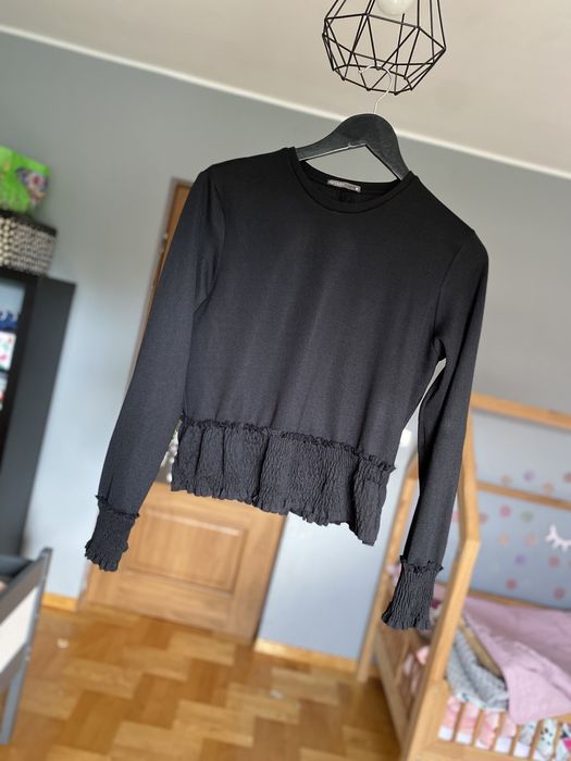 Bluza bluzka Zara falbanki, ściągacze roz. M