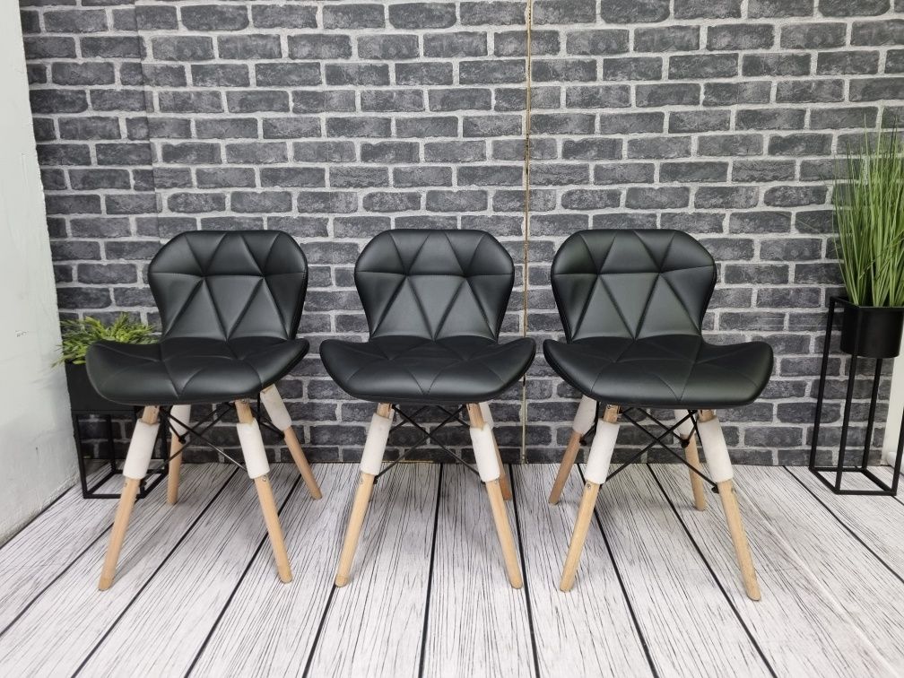 Nowe krzesła skandynawskie ekoskóra