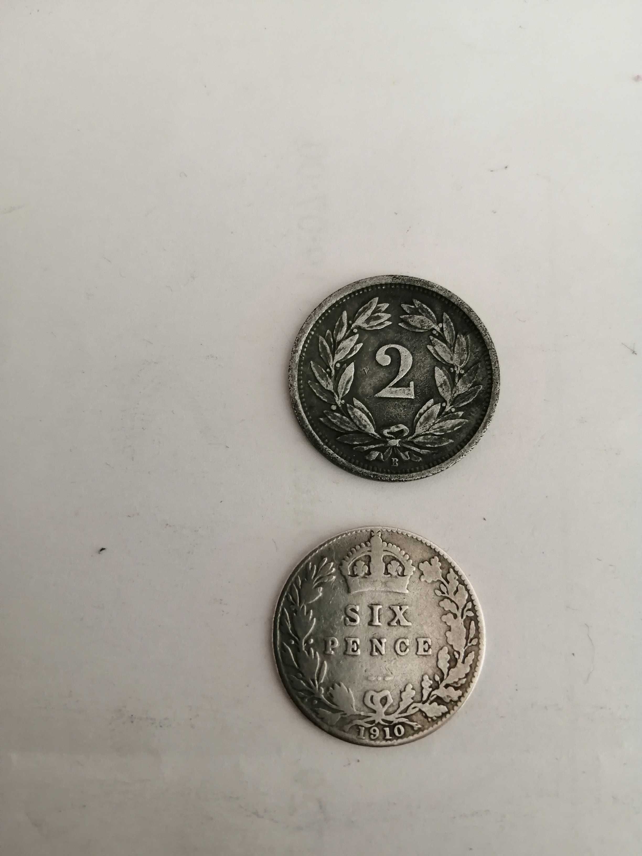 3  moedas de 1910, 1919, 1944