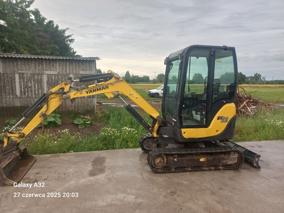 Minikoparka Yanmar SV22 faktura VAT