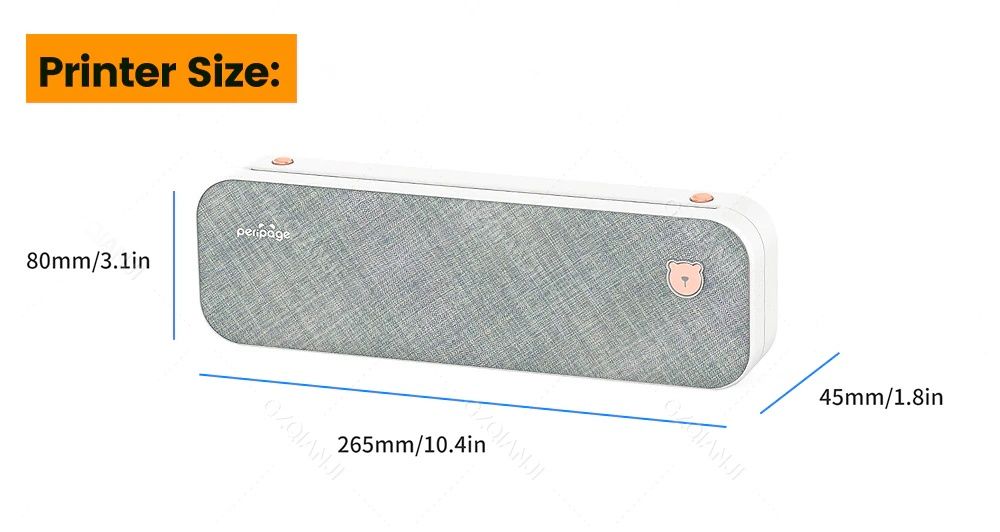 Бездротовий трансферний принтер Peripage А40 для тату Mini Gray
