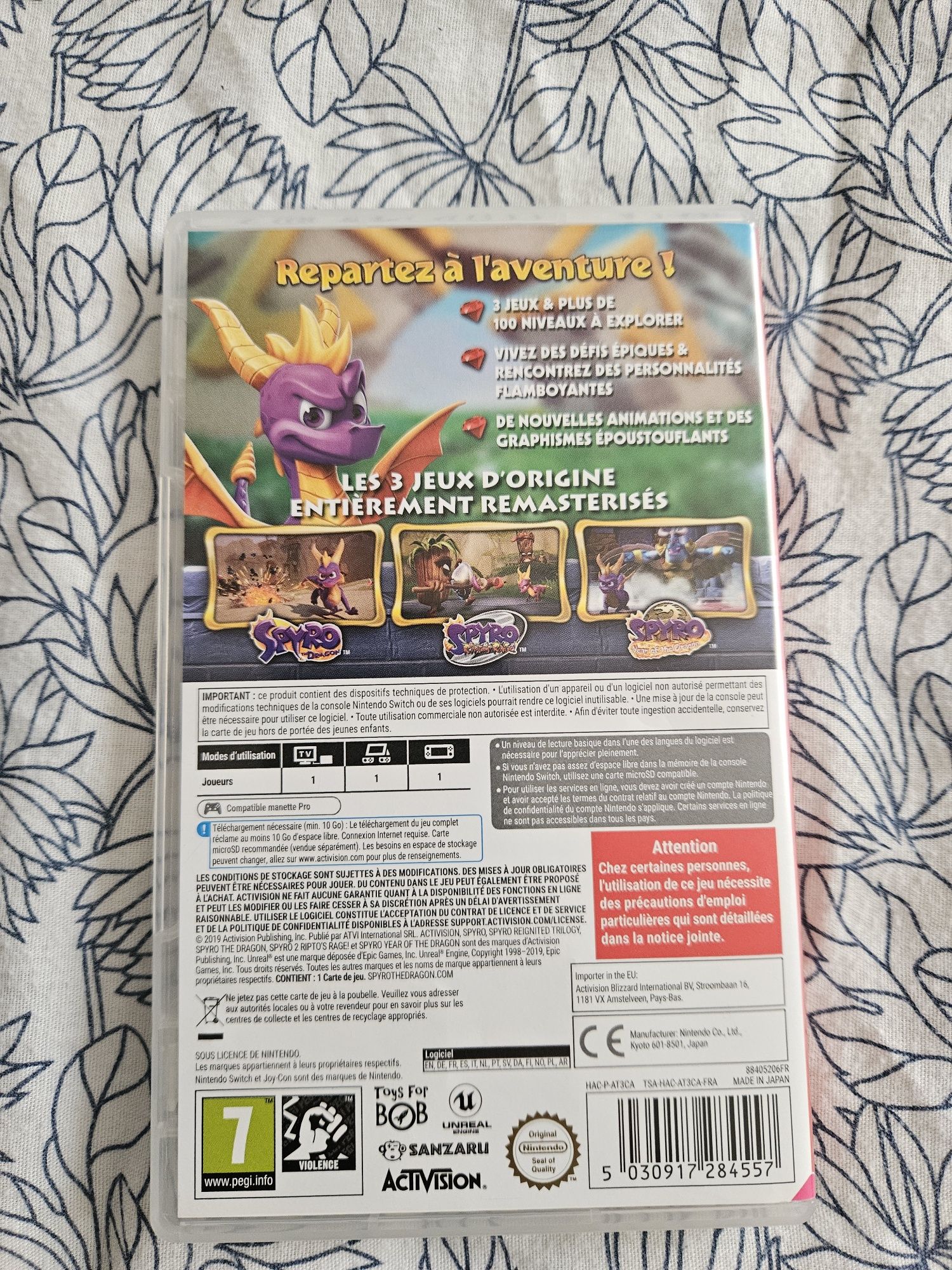 Jogo Spyr Reignited Trilogy para nintendo switch (3 jogos)