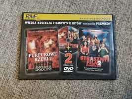 Filmy DVD - Purpurowe Rzeki 2 + Straszny Film 2