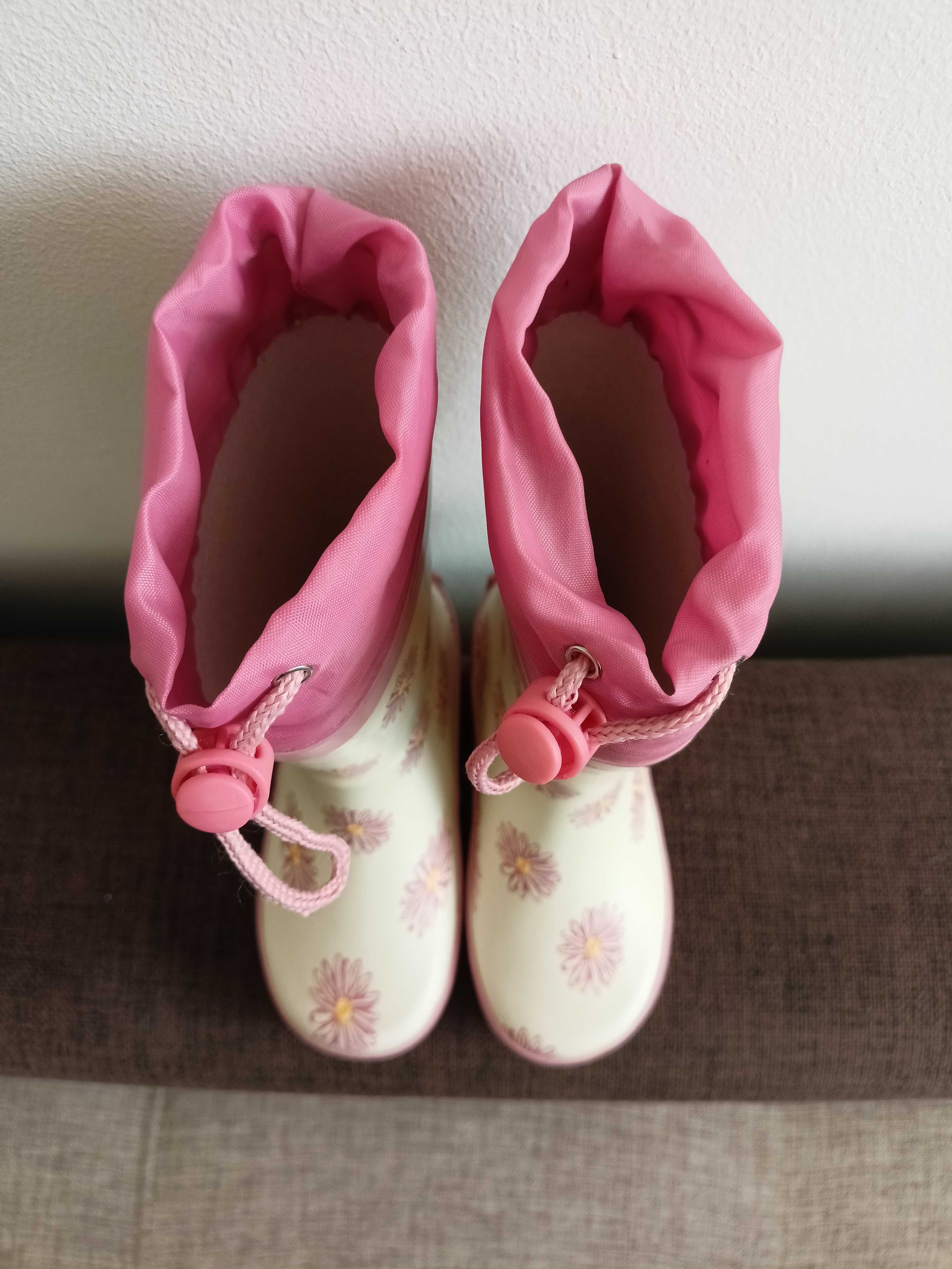 Kalosze dziecięce ze ściągaczem Playshoes Barefoot Rozmiar 24