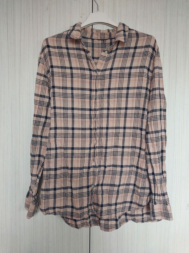 Bawełniana beżowa koszula H&M
