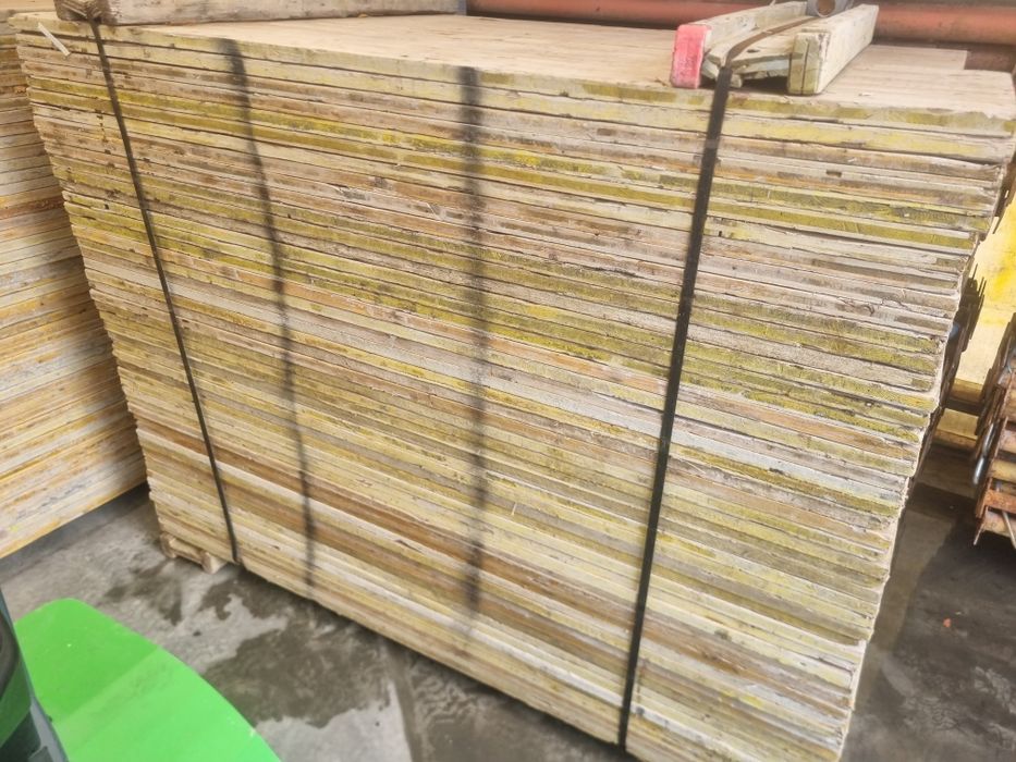 Sklejka szalunkowa plyty szalunkowe uzywane 200x50 grube 27 mm