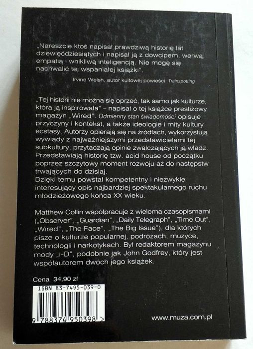 Odmienny stan świadomości. Historia kultury ecstasy i acid house