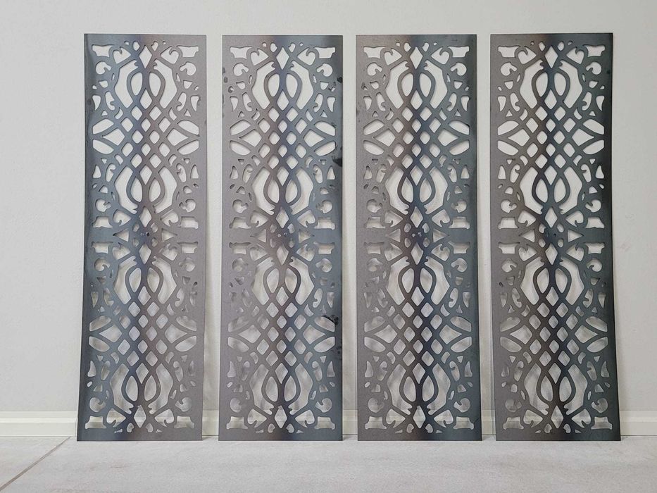 Przęsło ogrodzeniowe panel ażurowy cięcie dekoracyjne pod wymiar CNC