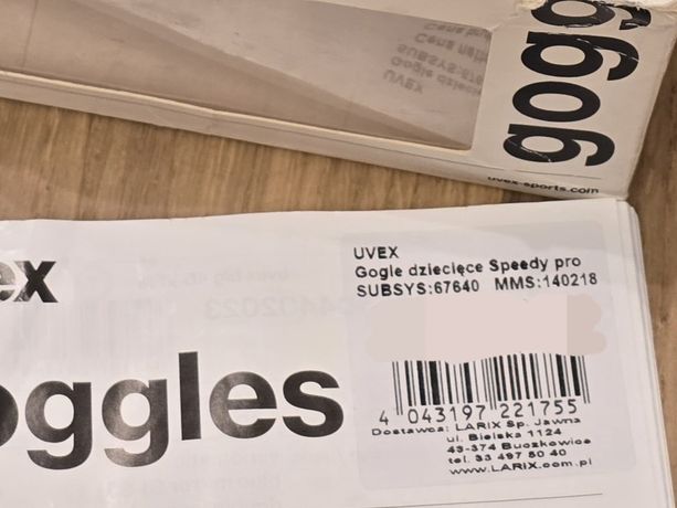 UVEX Speedy Pro gogle juniorskie dziecięce