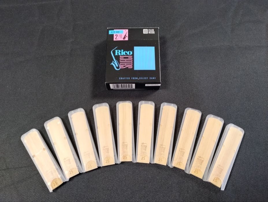 10 palhetas saxofone alto n°2 Rico Select Jazz