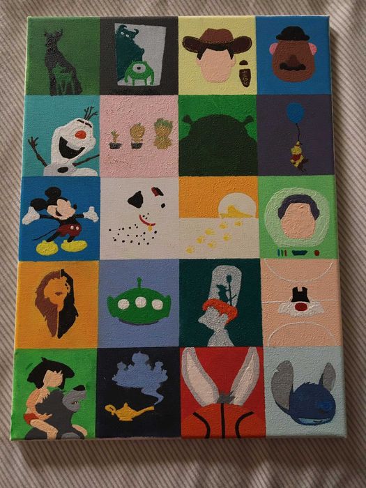 Quadro minimalista Disney