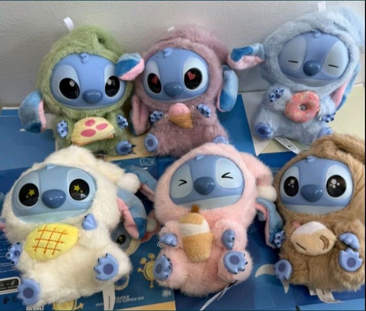 М'яка іграшка Стіч сюрприз Stich Labubu Лабубу брелок