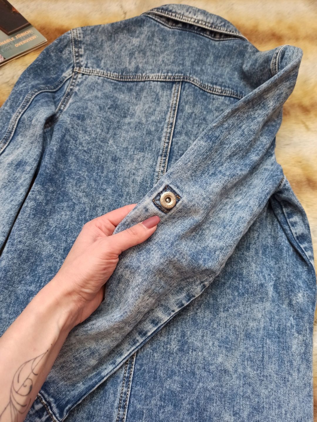 Джинсова куртка подовжена джинсовий піджак джинсовка