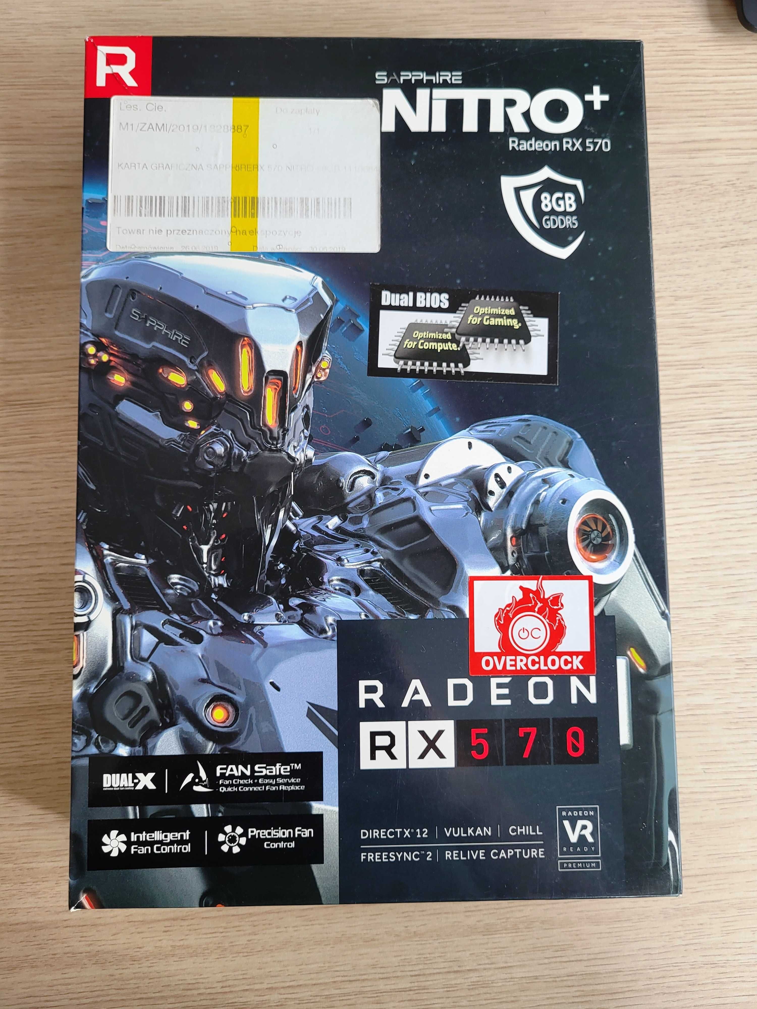 Sapphire Radeon RX570 Nitro+ 8GB