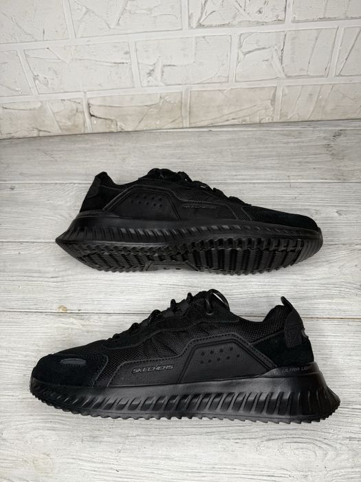 Мужские черные кроссовки skechers matera 2.0