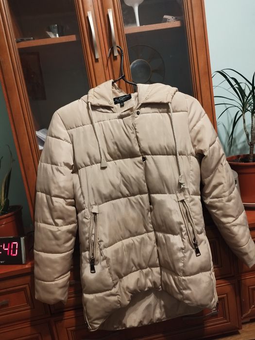 Kurtka zimowa puchowa długa