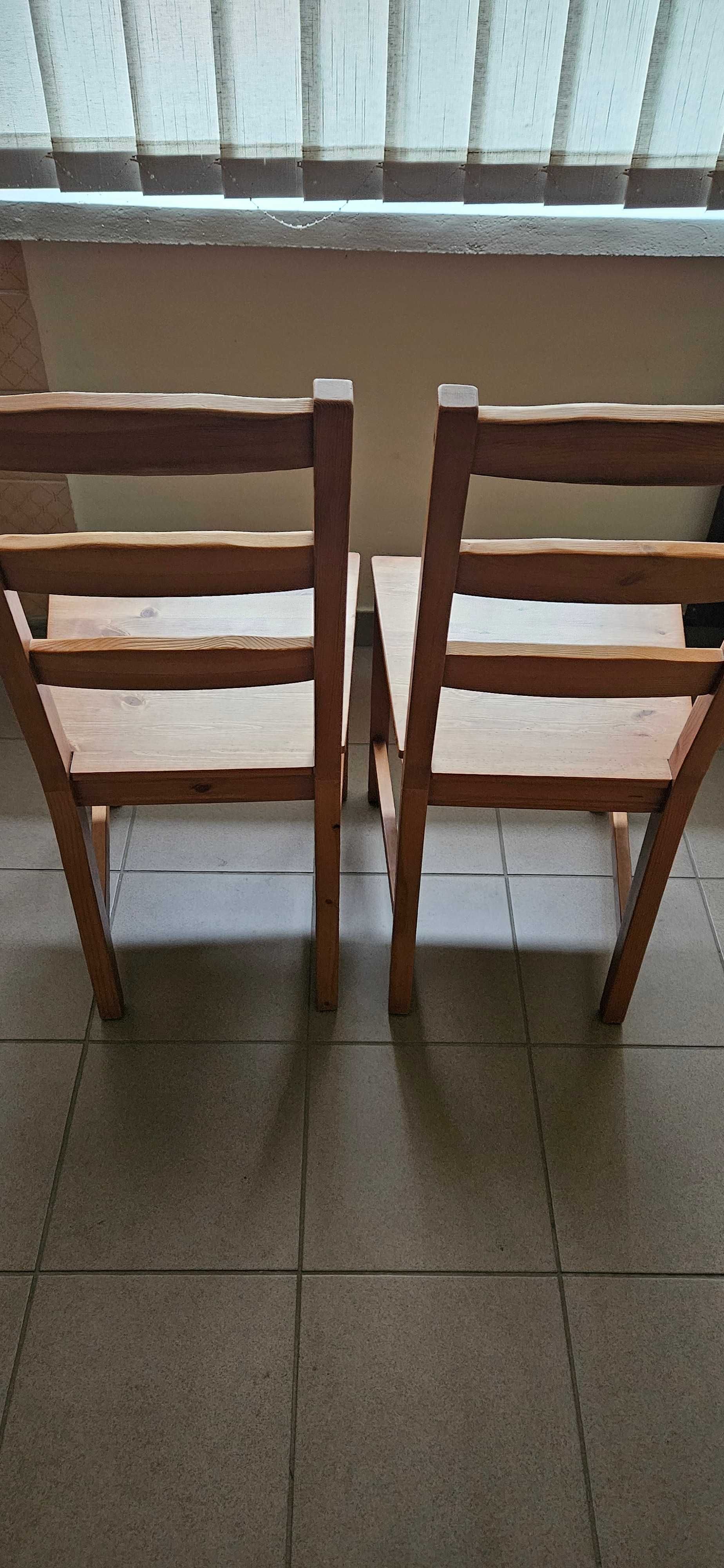 krzesła drewniane IKEA 4szt JOKKMOKK