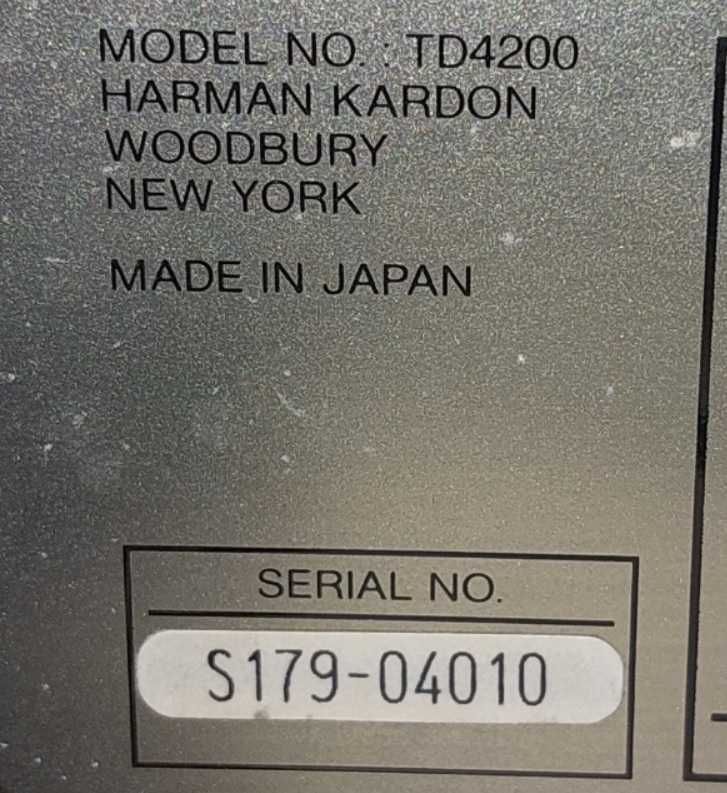 Касетна дека Harman/Kardon TD 4200