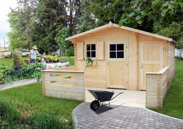 Domek drewniany ogrodowy Zawilec 416x366 rekreacyjny -50%mont.Dost.0zł