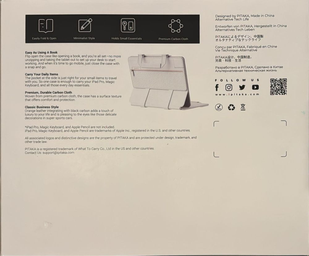 Pitaka Flipbook Case dla iPad 13’’ 2024 NOWA obudowa biała