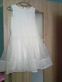 Sukienka biała ecru  wesele komunia 152 12 lat