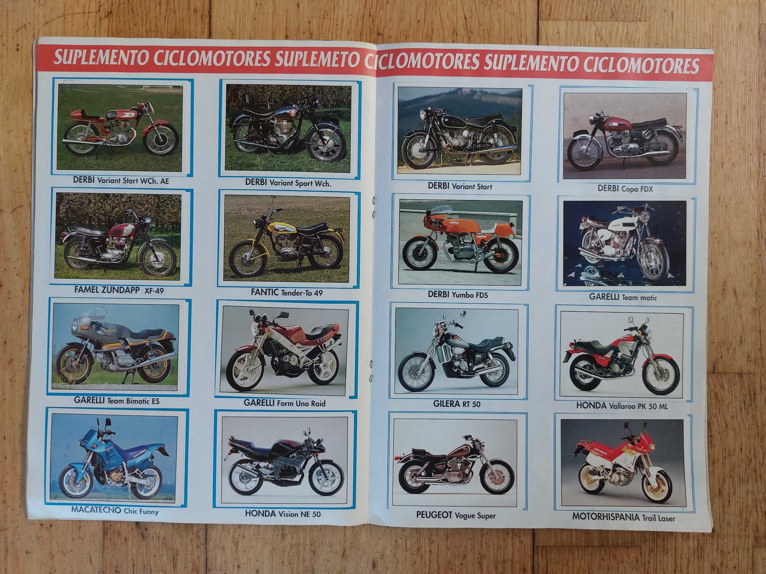 Caderneta de cromos Tuttomoto