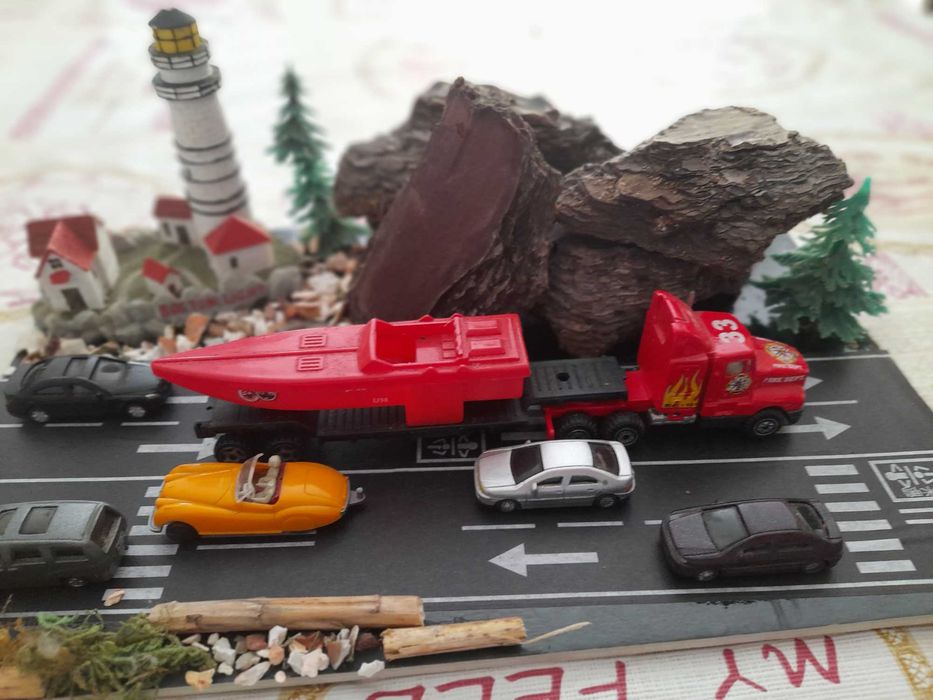 diorama escala HO de uma via rapida