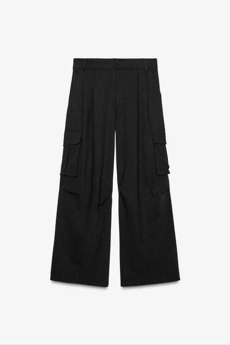 Широкие брюки карго штаны zara