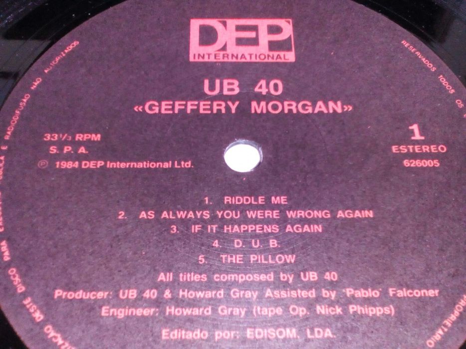 UB40, Geffery Morgan...