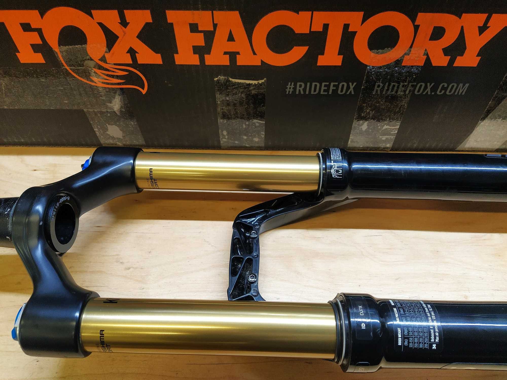 Fox 34 Factory 29" 150mm 44mm FIT4 15x110mm Taper Kashima amortyzator