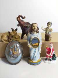 Conjunto de 6 figuras de cerâmica