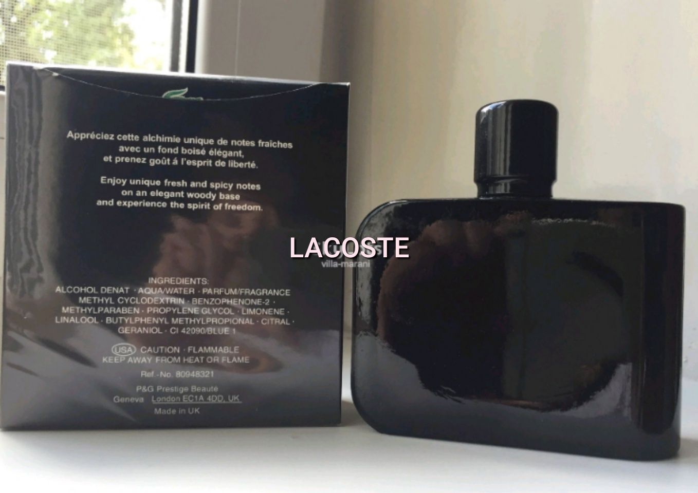 Изысканный парфюм для Lacoste ESSENTIAL BLACK FOR men 125 мл