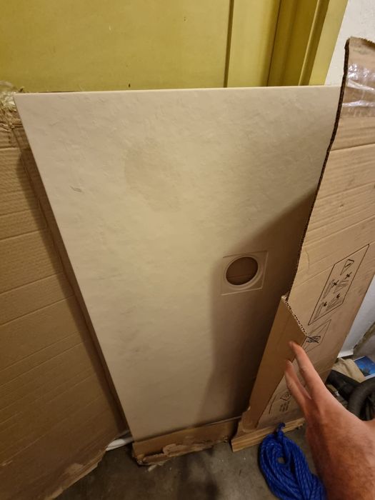 Base de duche bege 130cm x 80cm
