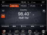 Polskie menu język Uconnect8 dodge jeep chrysler