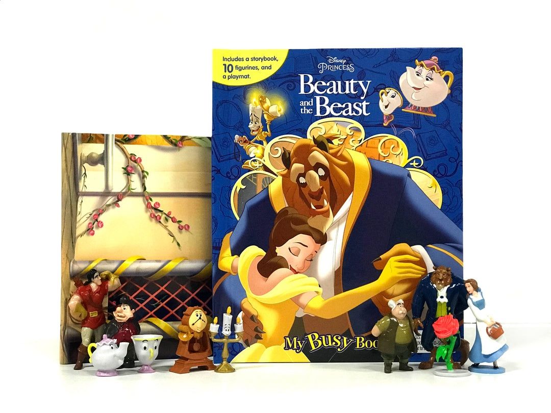 Disney Beauty and the Beast My Busy Books z figurkami po angielsku