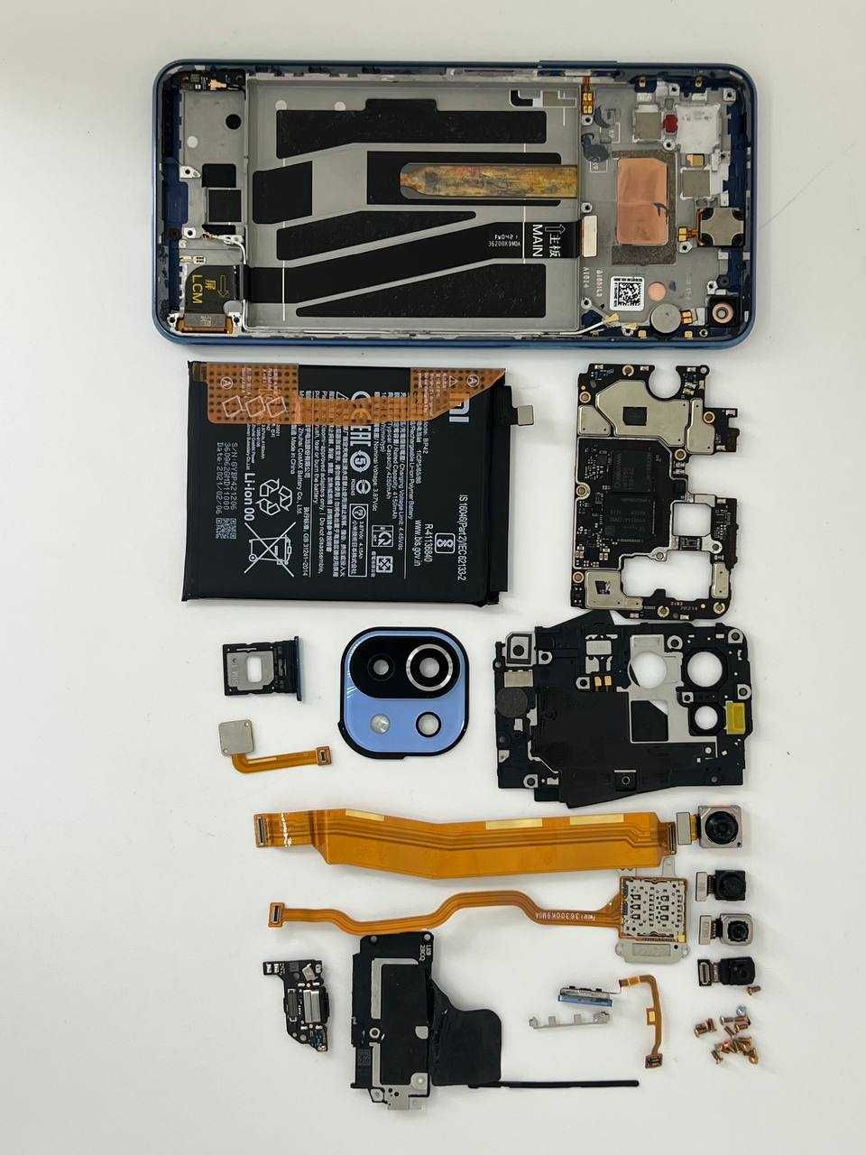 Разборка телефона Xiaomi Mi 11 Lite (Blue), шрот, запчасти