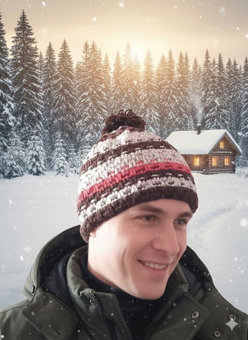 Шапка в'язана ручної роботи